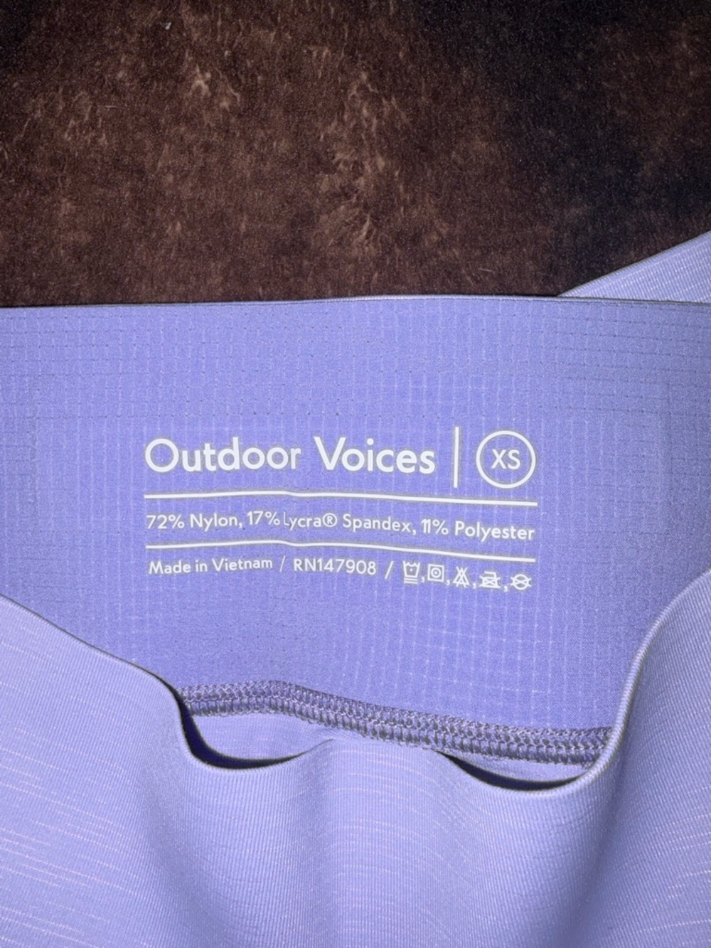 Outdoor Voices womens Athletic shorts - Lavender (XS)